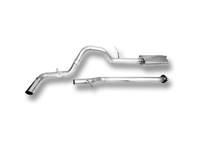 CGS Motorsports Stainless Single Exhaust System; Side Exit (15-20 5.0L F-150)