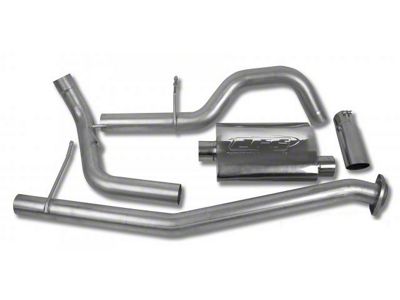 CGS Motorsports Stainless Single Exhaust System; Side Exit (02-06 4.3L Silverado 1500)
