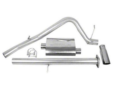 CGS Motorsports Stainless Single Exhaust System; Side Exit (07-08 4.8L Silverado 1500)