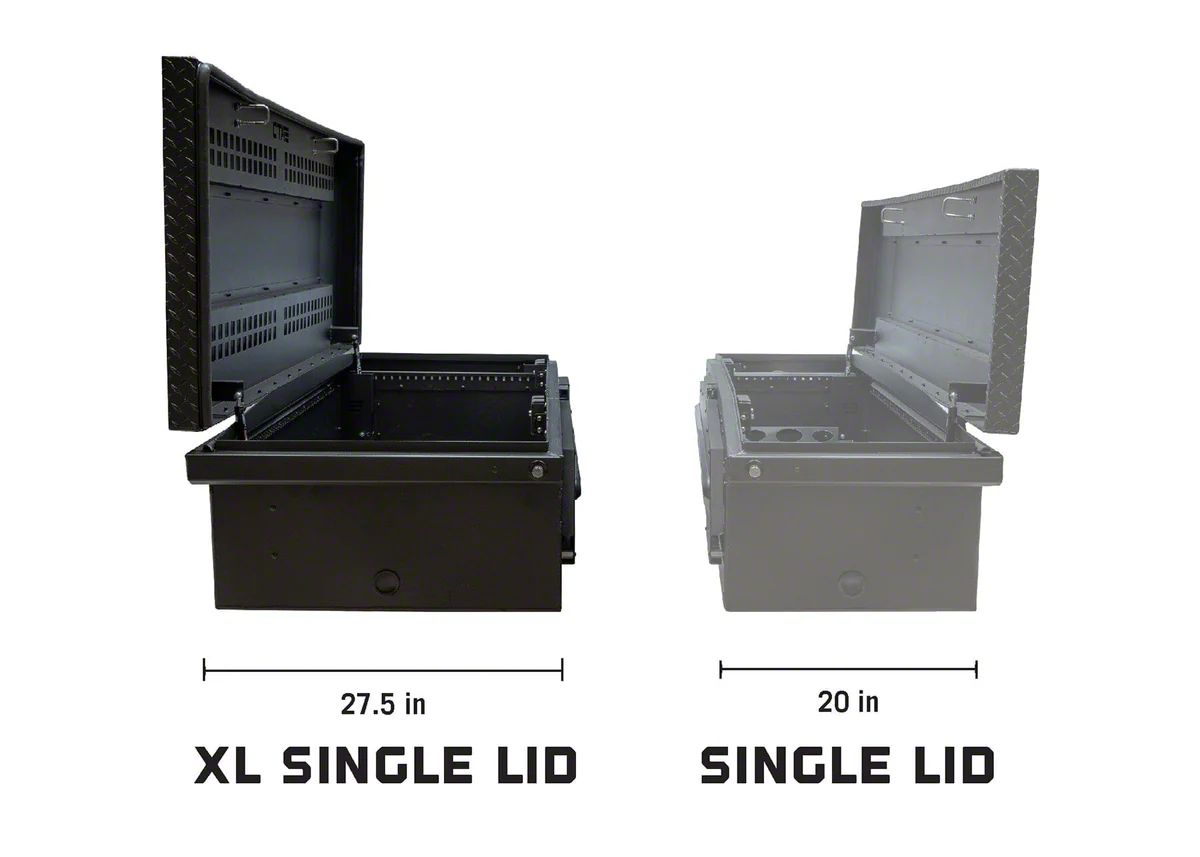 RAM 1500 ADAPT XL Single Lid Tool Box; Black (Universal; Some