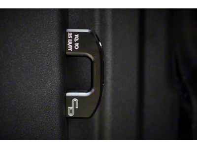 Bed Tie-Down Anchors; Black (99-25 F-250 Super Duty)