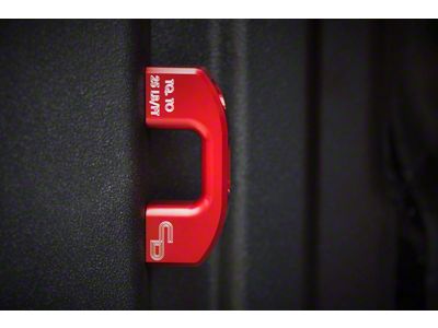 Bed Tie-Down Anchors; Red (11-24 F-250 Super Duty)