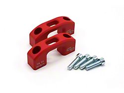 Charvonia Design Bed Tie-Down Anchors; Red Textured (11-23 F-350 Super Duty)