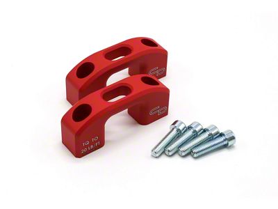 Charvonia Design Bed Tie-Down Anchors; Red Textured (99-25 F-350 Super Duty)
