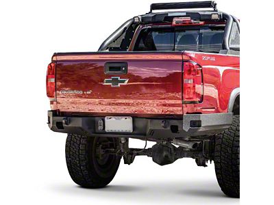 Chassis Unlimited Octane Series High Clearance Rear Bumper; Not Pre-Drilled for Backup Sensors; Black Textured (15-20 Canyon)