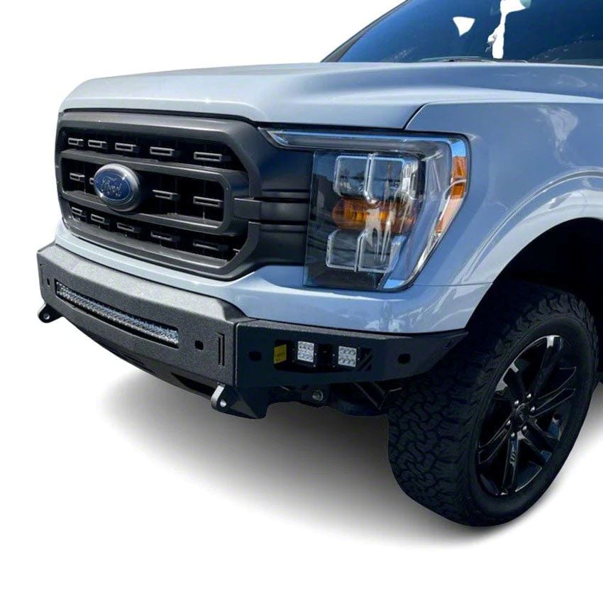 Chassis Unlimited Octane Series Front Bumper; Pre-Drilled for Front Parking Sensors; Black Textured (21-23 F-150, Excluding Raptor)