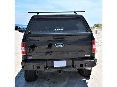 Chassis Unlimited Octane Series Rear Bumper; Pre-Drilled for Backup Sensors; Black Textured (15-20 F-150, Excluding Raptor)