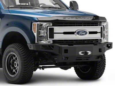 Chassis Unlimited Octane Series Winch Front Bumper; Black Textured (17-22 F-350 Super Duty)