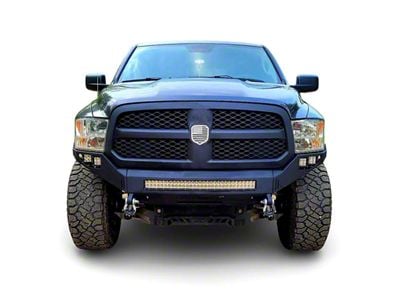 Chassis Unlimited Octane Series Front Bumper; Pre-Drilled for Front Parking Sensors; Black Textured (13-18 RAM 1500, Excluding Rebel)