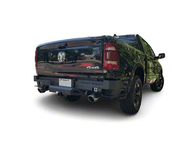 Chassis Unlimited Octane Series Rear Bumper; Not Pre-Drilled for Backup Sensors; Black Textured (19-24 RAM 1500, Excluding TRX)