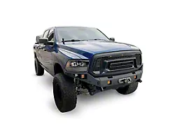 Chassis Unlimited Octane Series Winch Front Bumper; Not Pre-Drilled for Front Parking Sensors; Black Textured (13-18 RAM 1500, Excluding Rebel)