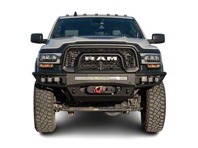 Chassis Unlimited Diablo Series Winch Front Bumper; Black Textured (19-24 RAM 2500 Power Wagon)