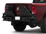 Octane Series Dual Swing Rear Bumper; Not Pre-Drilled for Backup Sensors; Black Textured (10-26 RAM 2500)