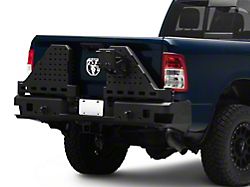 Octane Series Dual Swing Rear Bumper; Pre-Drilled for Backup Sensors; Black Textured (10-25 RAM 2500)
