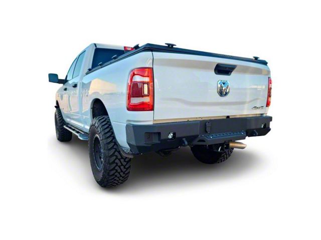 Chassis Unlimited Octane Series Rear Bumper; Not Pre-Drilled for Backup Sensors; Black Textured (10-18 RAM 2500)