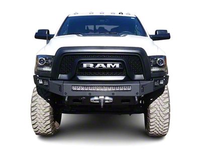 Chassis Unlimited Octane Series Winch Front Bumper; Pre-Drilled for Front Parking Sensors; Black Textured (10-18 RAM 2500 Power Wagon)