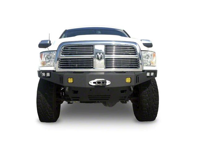 Chassis Unlimited Octane Series Winch Front Bumper; Pre-Drilled for Front Parking Sensors; Black Textured (10-18 RAM 2500)