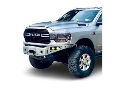 Chassis Unlimited Octane Series Winch Front Bumper; Not Pre-Drilled for Front Parking Sensors; Black Textured (19-24 RAM 2500)