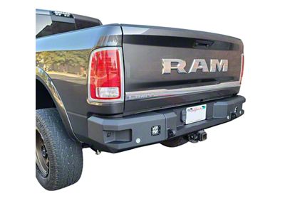 Chassis Unlimited Attitude Series Rear Bumper; Not Pre-Drilled for Backup Sensors; Black Textured (10-18 RAM 3500)