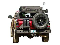 Chassis Unlimited High Clearance Dual Swing Out Rear Bumper; Pre-Drilled for Backup Sensors; Black Textured (10-24 RAM 3500)
