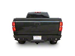 Octane Series Rear Bumper; Pre-Drilled for Backup Sensors; Black Textured (14-18 Sierra 1500)