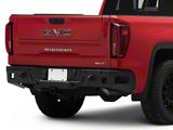 Octane Series Rear Bumper; Pre-Drilled for Backup Sensors; Black Textured (19-26 Sierra 1500)