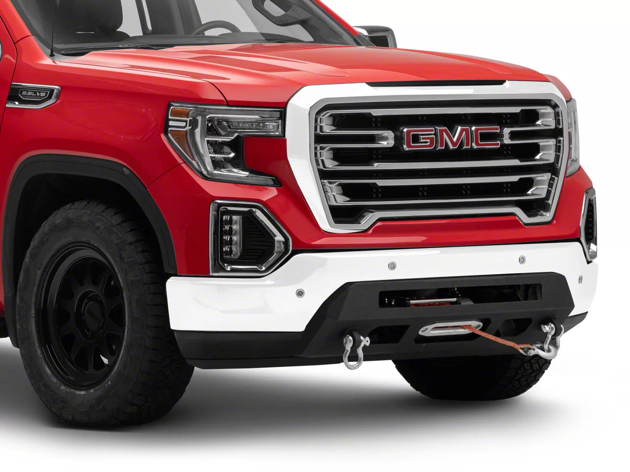 Chassis Unlimited Sierra 1500 Prolite Winch Front Bumper; Black