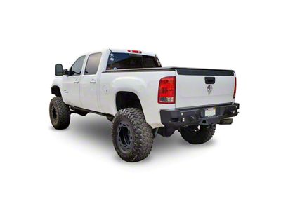 Chassis Unlimited Octane Series Rear Bumper; Not Pre-Drilled for Backup Sensors; Black Textured (07-10 Sierra 2500 HD)