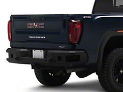 Attitude Series Rear Bumper; Pre-Drilled for Backup Sensors; Black Textured (20-26 Sierra 3500 HD)