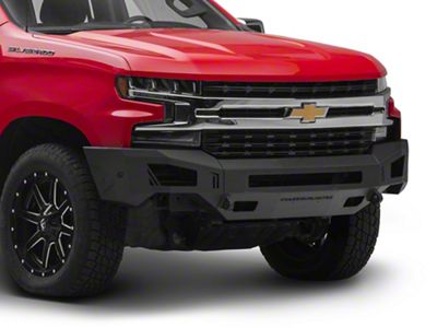 Chassis Unlimited Octane Series Front Bumper; Not Pre-Drilled for Front Parking Sensors; Black Textured (19-21 Silverado 1500)