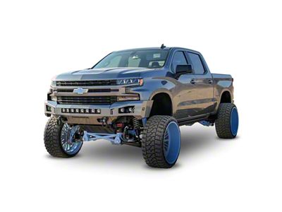 Chassis Unlimited Octane Series Front Bumper; Pre-Drilled for Front Parking Sensors; Black Textured (19-21 Silverado 1500)