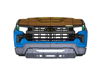 Chassis Unlimited Prolite Series Front Bumper; Black Textured (22-25 Silverado 1500)