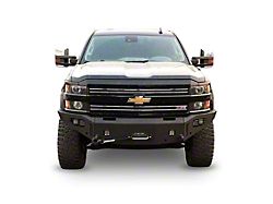 Chassis Unlimited Octane Series Winch Front Bumper; Pre-Drilled for Front Parking Sensors; Black Textured (15-19 Silverado 3500 HD)