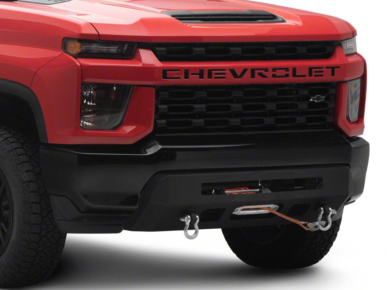 Chassis Unlimited Silverado 3500 Prolite Winch Front Bumper; Black