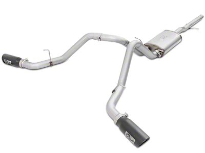 AFE MACH Force-XP 3-Inch Dual Exhaust System with Black Tips; Side Exit (14-18 5.3L Silverado 1500)