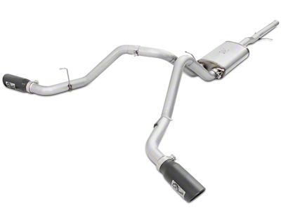 AFE MACH Force-XP 3-Inch Dual Exhaust System with Black Tips; Side Exit (14-18 4.3L Silverado 1500)