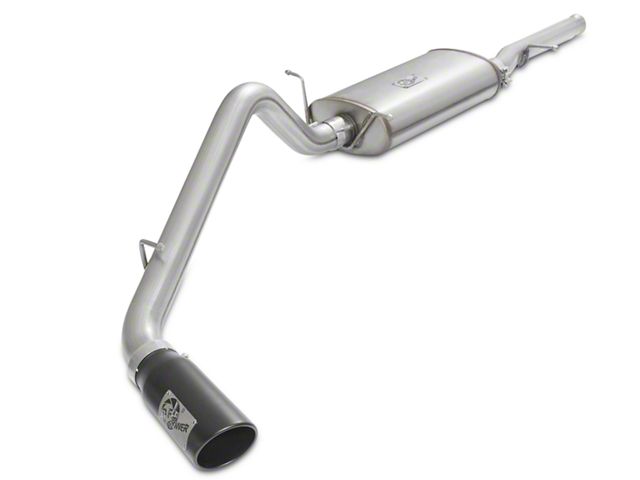 AFE MACH Force-XP 3-Inch Single Exhaust System with Black Tip; Side Exit (14-18 5.3L Silverado 1500)