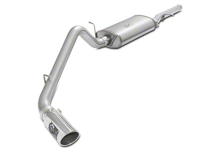 AFE MACH Force-XP 3-Inch Single Exhaust System with Polished Tip; Side Exit (09-13 4.3L Silverado 1500)
