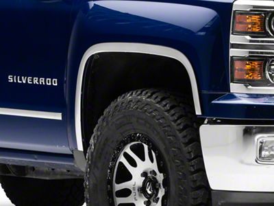 Stainless Steel Fender Trim; Polished (14-18 Silverado 1500)