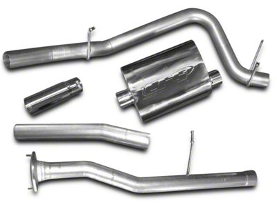 CGS Motorsports Aluminized Single Exhaust System; Side Exit (10-11 6.2L Silverado 1500)