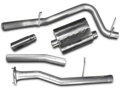 CGS Motorsports Stainless Single Exhaust System; Side Exit (10-11 6.2L Silverado 1500)