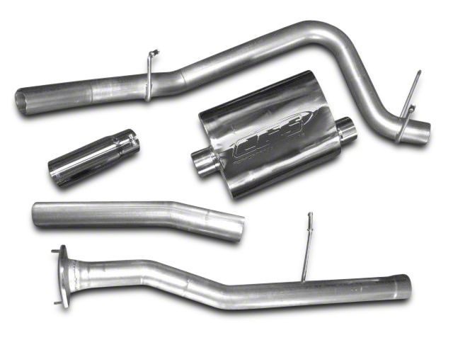 CGS Motorsports Stainless Single Exhaust System; Side Exit (10-11 6.2L Silverado 1500)