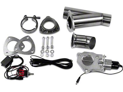 Granatelli Motor Sports Electronic Exhaust Cutout System; 2.50-Inch Stainless Steel (Universal; Some Adaptation May Be Required)