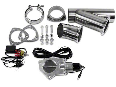 Granatelli Motor Sports Electronic Exhaust Cutout System; 3-Inch Stainless Steel (Universal; Some Adaptation May Be Required)