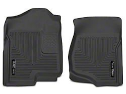 Husky Liners X-Act Contour Front Floor Liners; Black (07-13 Silverado 1500 Extended Cab, Crew Cab)