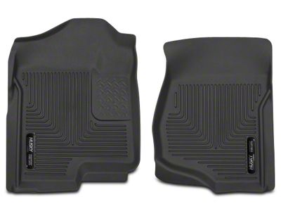 X-Act Contour Front Floor Liners; Black (07-13 Silverado 1500 Extended Cab, Crew Cab)