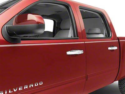 Putco Door Handle Covers without Passenger Keyhole; Chrome (07-13 Silverado 1500)