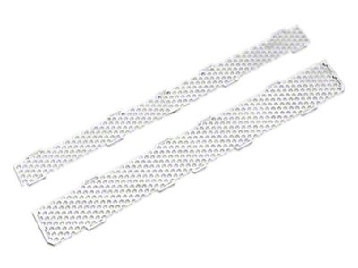 Putco Punch Design Upper Replacement Grilles; Polished (14-15 Silverado 1500 High Country, LTZ)