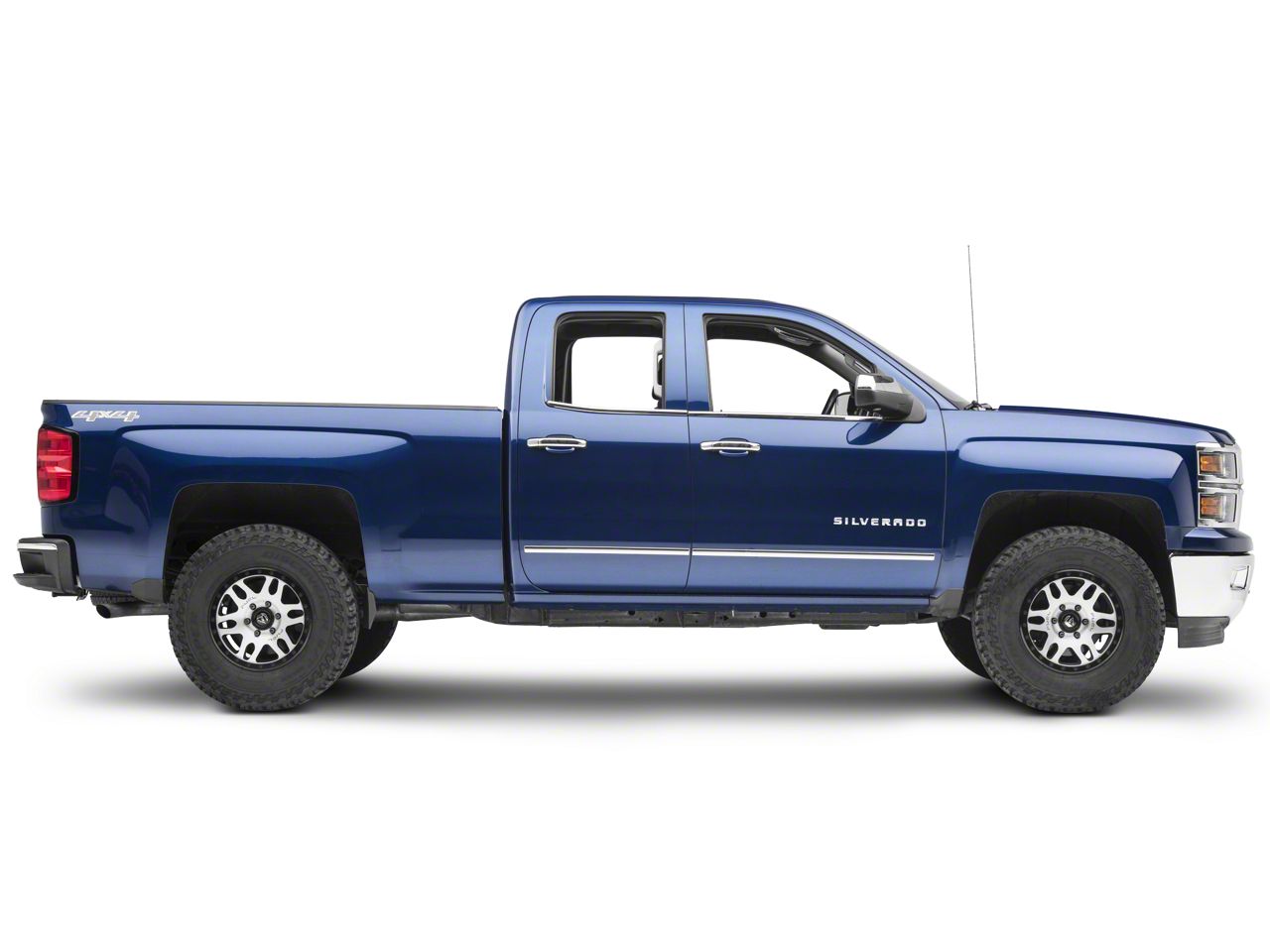 4-Pack Chrome Window Molding Trim For 2014-2018 Chevy Silverado & GMC Sierra - SavadiCar
