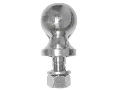 Rugged Ridge 2-Inch Trailer Hitch Ball; Chrome